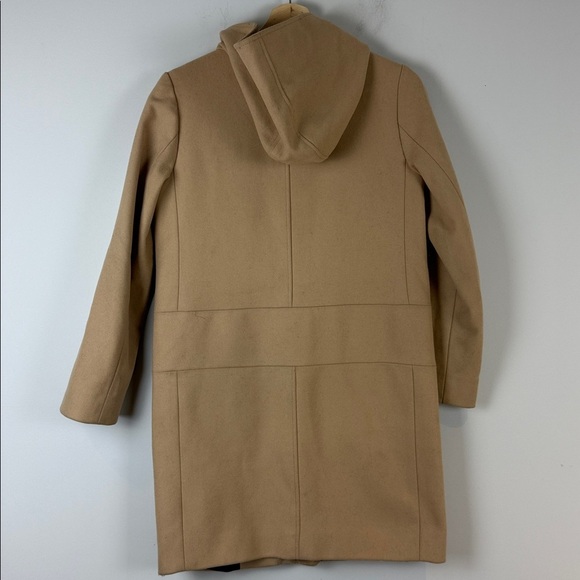 Club Monaco Ryan Italian Wool Hooded Camel Coat - Picture 8 of 14